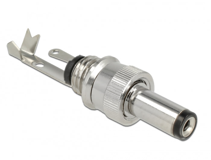 Delock Steckverbinder DC 5,5 x 2,5 mm mit Länge 12,0 mm Hohlstecker Lötversion