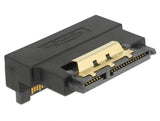 Delock Adapter SATA 22 Pin Buchse mit Einrastfunktion zu Stecker - gewinkelt unten