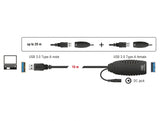 Delock Kabel USB 5 Gbps Verlängerung, aktiv 10 m