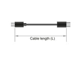 Delock USB 10 Gbps Verlängerungskabel USB Type-C™ Stecker zu Buchse 1,5 m 4K PD 60 W