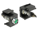 Delock Keystone LED grün 6 V, schwarz
