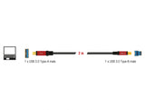 Delock USB 5 Gbps Kabel Typ-A Stecker zu USB 5 Gbps Typ-B Stecker 2 m Premium