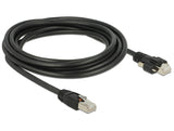 Delock GigE Kamera Kabel RJ45 Stecker zu RJ45 Stecker mit Schrauben Cat.6 S/FTP 3 m