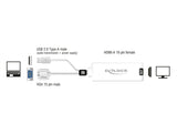 Delock VGA zu HDMI Adapter mit Audio weiß