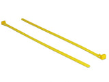 Delock Kabelbinder wiederverwendbar hitzebeständig L 300 x B 7,6 mm 100 Stück gelb
