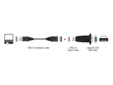 Delock Adapter USB 2.0 Typ-A zu 1 x Seriell RS-232 DB9