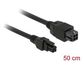 Delock Micro Fit 3.0 4 Pin Verlängerungskabel Stecker > Buchse 50 cm