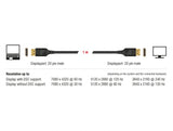 Delock DisplayPort Kabel 8K 60 Hz 1 m DP 8K zertifiziert