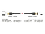 Delock DisplayPort Kabel 8K 60 Hz 2 m DP 8K zertifiziert