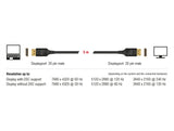 Delock DisplayPort Kabel 8K 60 Hz 5 m DP 8K zertifiziert