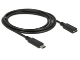 Delock USB 10 Gbps Verlängerungskabel USB Type-C™ Stecker zu Buchse 1,5 m 4K PD 60 W