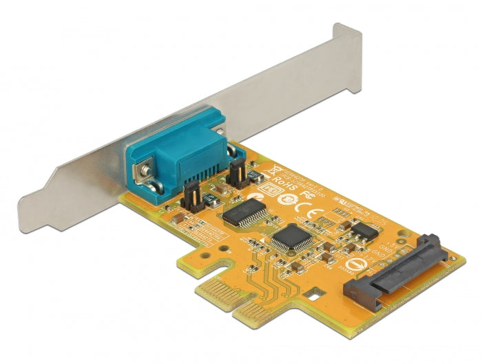 Delock PCI Express x1 Karte zu 1 x Seriell mit Spannungsversorgung ESD Schutz
