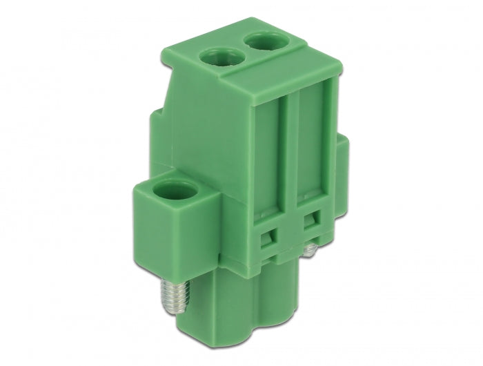 Delock Terminalblock Set für Hutschienen 2 Pin mit Schraubverriegelung