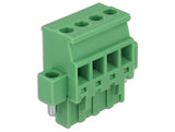Delock Terminalblock Set für Hutschienen 4 Pin mit Schraubverriegelung