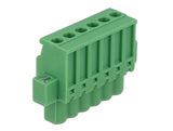 Delock Terminalblock Set für Hutschienen 6 Pin mit Schraubverriegelung