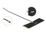 Delock TETRA 430 - 470 MHz Antenne I-PEX Inc., MHF® I Stecker 0 dBi 1.13 15 cm schwarz Klebemontage