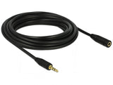 Delock Verlängerungskabel Audio Klinke 3,5 mm Stecker / Buchse 5 m