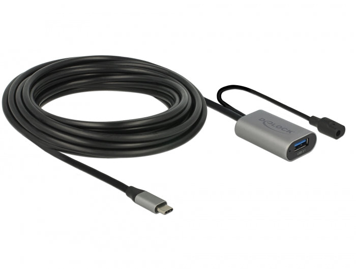 Delock USB 5 Gbps aktives Verlängerungskabel USB Type-C™ zu USB Typ-A 5 m
