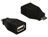 Delock Adapter USB 2.0 Typ Micro-B Stecker > USB 2.0 Typ-A Buchse