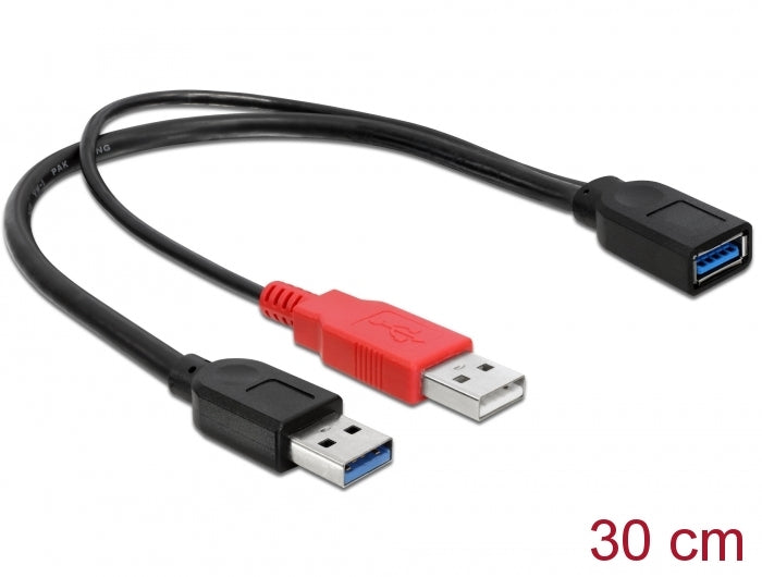 Delock USB 5 Gbps Kabel Typ-A Stecker + USB Typ-A Stecker zu USB 5 Gbps Typ-A Buchse