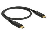 Delock USB 2.0 Kabel Type-C zu Type-C 0,5 m PD 5 A E-Marker
