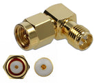 Delock Adapter SMA Stecker zu RP-SMA Buchse 90° 10 GHz