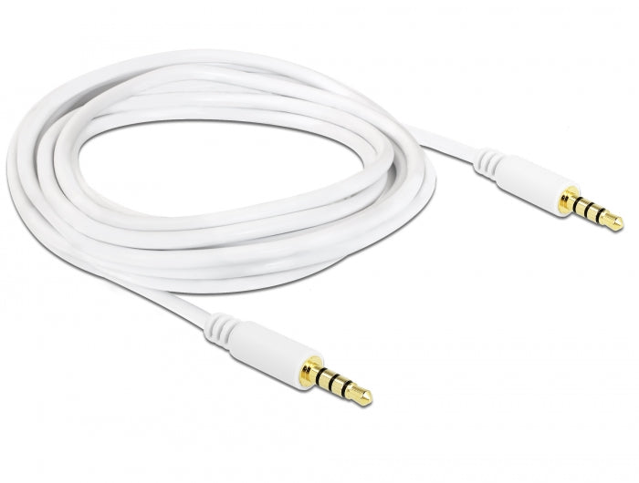 Delock Kabel Klinke 3,5 mm 4 Pin Stecker > Stecker 2 m