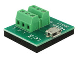 Delock Adapter Micro USB Buchse > Terminalblock 6 Pin
