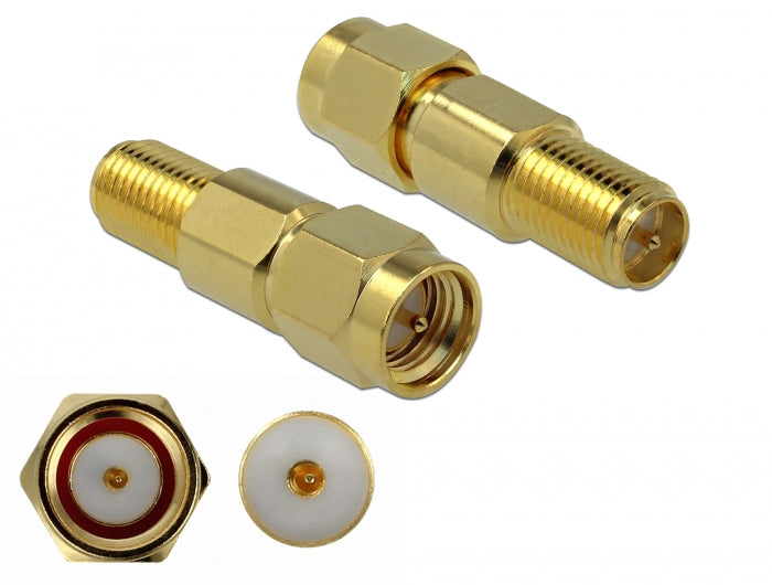 Delock Adapter SMA Stecker zu RP-SMA Buchse 3 GHz