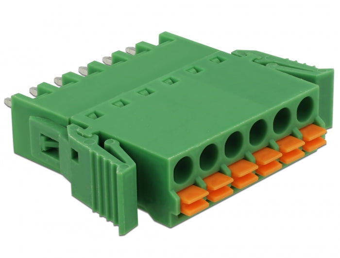 Delock Terminalblock Set für Platine 6 Pin 3,81 mm Rastermaß vertikal