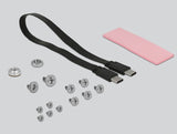 Delock Externes 2.5″ Gehäuse für M.2 NVMe PCIe SSD mit USB 3.1 Gen 2 USB Type-C™
