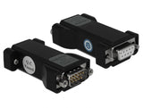 Delock Konverter 1 x Seriell RS-232 DB9 Buchse zu 1 x Seriell LVTTL / LVCMOS 3,3 V DB9 Stecker mit ESD Schutz 3 kV und erweitertem Temperaturbereich