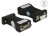 Delock Isolator RS-232 D-Sub 9 Buchse zu RS-232 D-Sub 9 Stecker TXD, RXD, GND galvanische Trennung 2,5 kV