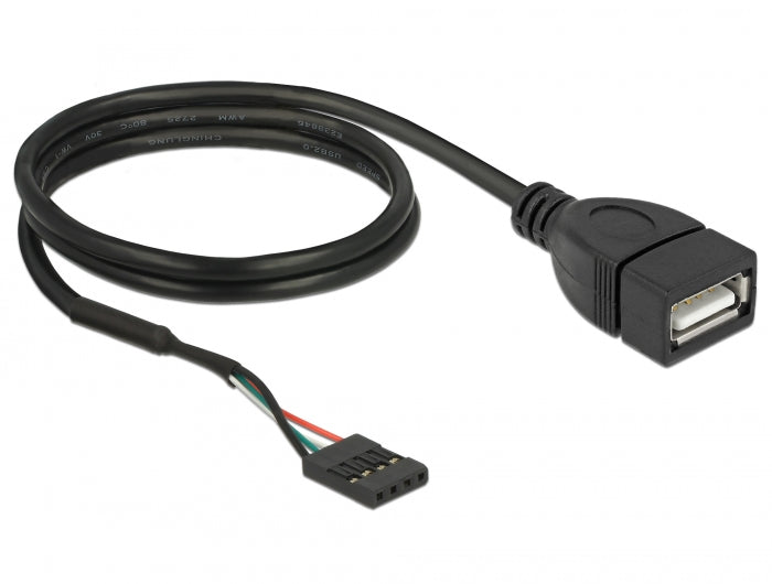 Delock Kabel USB 2.0 Pfostenbuchse zu 1 x USB 2.0 Typ-A Buchse 60 cm