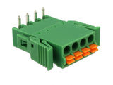 Delock Terminalblock Set für Platine 4 Pin 3,81 mm Rastermaß horizontal