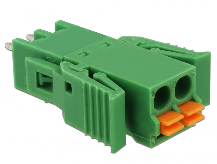 Delock Terminalblock Set für Platine 2 Pin 3,81 mm Rastermaß vertikal