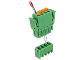 Delock Terminalblock Set für Platine 4 Pin 3,81 mm Rastermaß vertikal