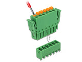 Delock Terminalblock Set für Platine 6 Pin 3,81 mm Rastermaß vertikal