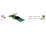 Delock PCI Express x4 Netzwerkkarte Gigabit LAN 2 x RJ45 i350