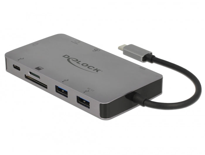 Delock USB Type-C™ Dockingstation 4K - HDMI / VGA / USB 3.1 / SD / LAN / PD 3.0