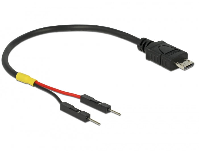 Delock USB Stromkabel Micro-B auf 2 x Pfostenstecker einzeln Strom 10 cm