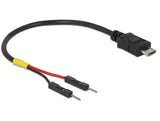 Delock USB Stromkabel Micro-B auf 2 x Pfostenstecker einzeln Strom 10 cm