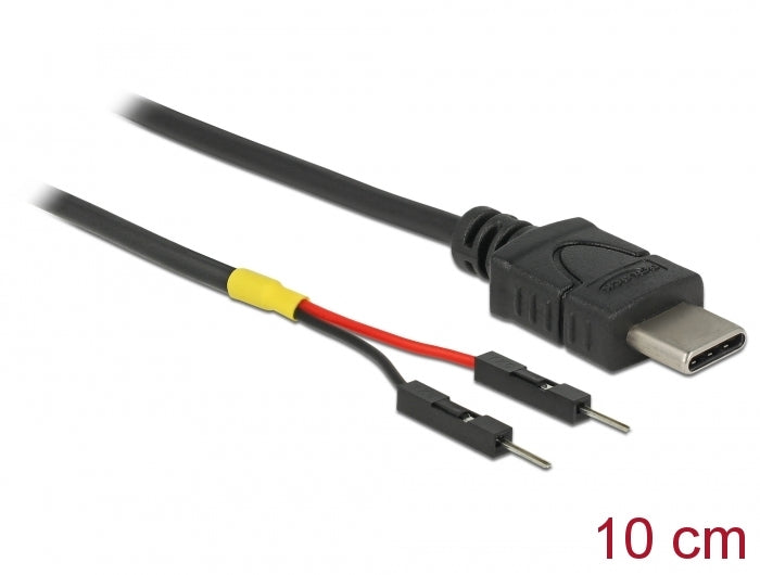 Delock USB Stromkabel Typ-C auf 2 x Pfostenstecker einzeln Strom 10 cm