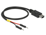 Delock USB Stromkabel Mini-B auf 2 x Pfostenstecker einzeln Strom 30 cm