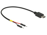 Delock USB Stromkabel Typ-C auf 2 x Pfostenstecker einzeln Strom 20 cm