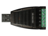 Delock Konverter USB Typ-A zu Seriell RS-422/485 Terminalblock mit Überspannungsschutz 600 W
