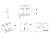 Delock Aluminium Montageclip für Hutschiene (4 Befestigungslöcher)