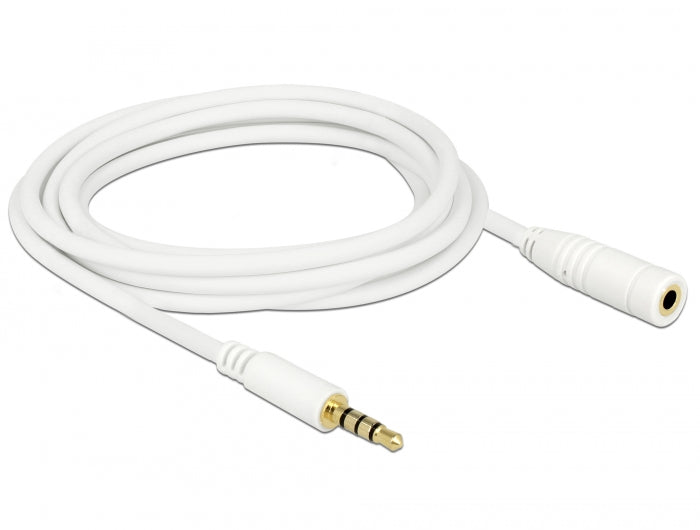 Delock Verlängerungskabel Audio Klinke 3,5 mm Stecker / Buchse 4 Pin 3 m