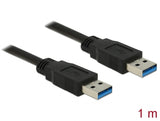 Delock USB 5 Gbps Kabel Typ-A Stecker zu Typ-A Stecker 1 m schwarz