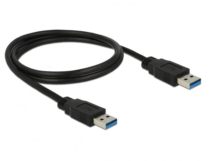 Delock USB 5 Gbps Kabel Typ-A Stecker zu Typ-A Stecker 1 m schwarz